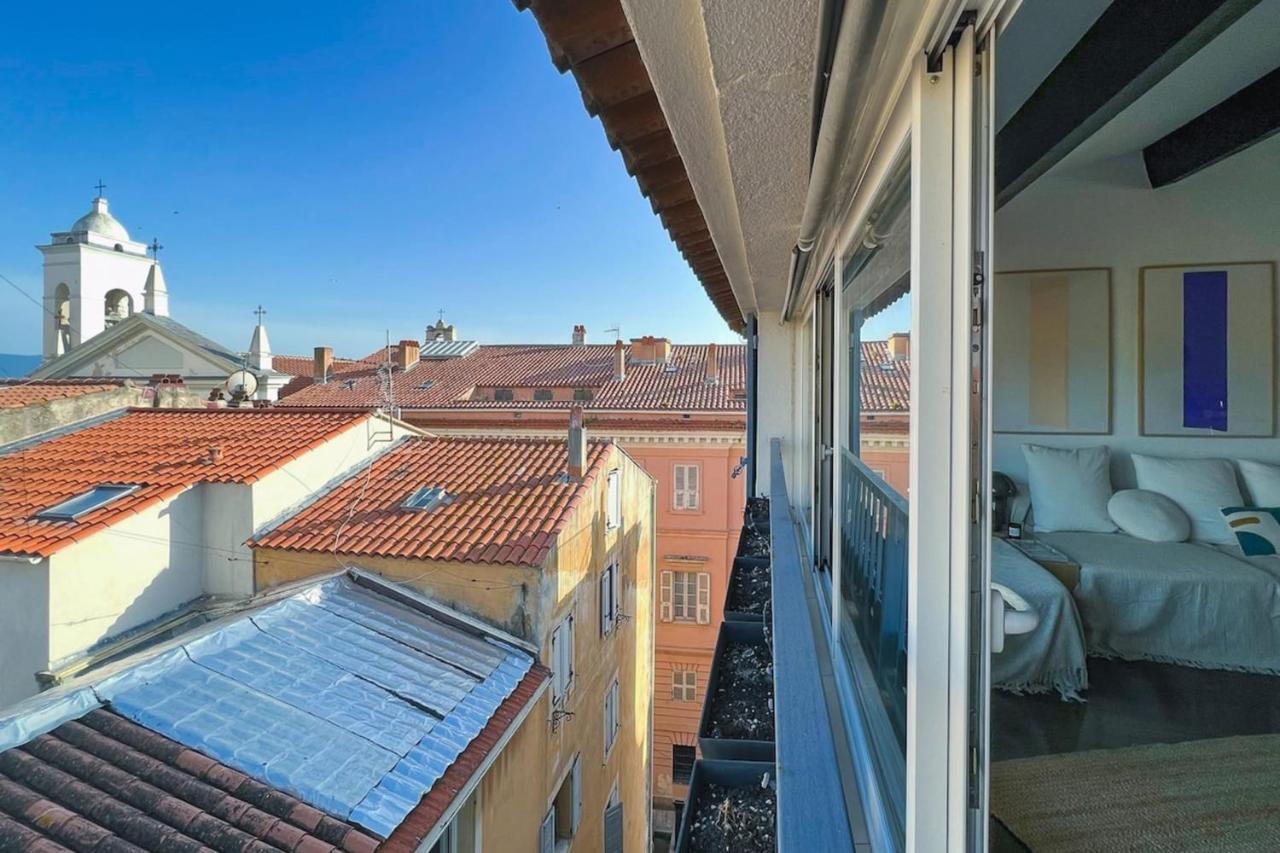 Ferienwohnung Grand Apt Au Coeur D'Ajaccio - Ac & 5Min Plage Exterior foto
